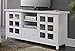Convenience Concepts Newport Park Lane 1 Drawer TV Stand with Storage Cabinets and Shelves for TVs up to 65 Inches, White