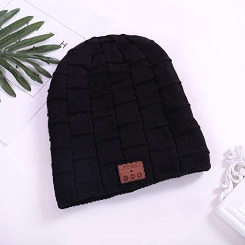 Bluetooth Beanie Hat for Men Women(Black),Wireless Bluetooth Headset Hat Music Hat with Built-in Stereo Speakers Fit for Outdoor Sports, Skiing ,Running, Skating, Walking