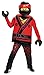 Disguise Kai Lego Ninjago Movie Deluxe Costume, Red, Medium (7-8)