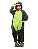 Ikerenwedding 2016 Halloween Costumes Unisex-Adult Cosplay Onesie Green Fire Dragon Pajamas