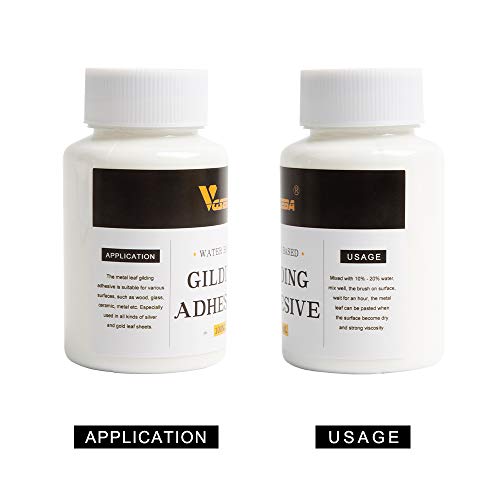 Gilding Adhesive, Epoxy Resin Water Based Gold Leaf Glue for Craft