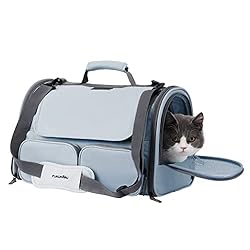 FUKUMARU Cat Carrier, 4 Mesh Windows Small Dog