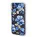 Sonix Indigo Case for iPhone Xs Max [Military Drop Test Certified] Women's Blue Flower Floral Protective Clear Case Series for Apple iPhone Xs MAX