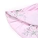 Flofallzique Cotton Vintage Floral Toddler Girls Dress Pink Backless Birthday Party Christmas Dress