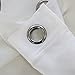 Deconovo White Sheer Curtains 84 Inch Length Grommet Voile Drape Curtains for Living Room 2 Panels 52x84 Inch