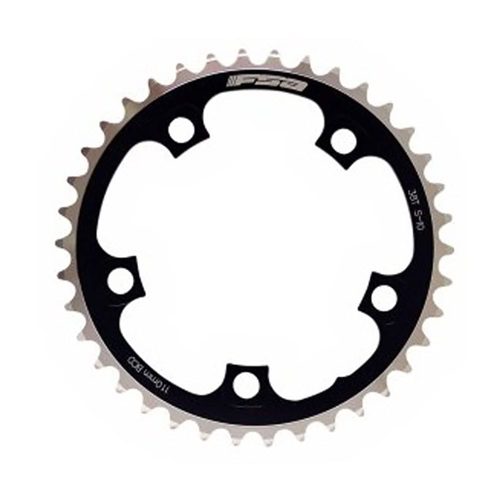 FSA Unisex Adult Pro 2x11 Road Chainring - Black, 110 × 34T