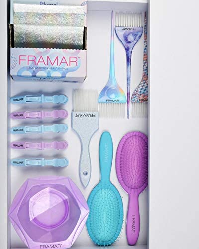 Framar Ethereal Hair Foils For Highlighting - Pop Up Hair Foil, Highlight Foils For Hair, Aluminum Foil Sheets, Salon Foils For Hair Stylist, Hair Dye Supplies, Non Slip 500 Pop Up Foil Sheets
