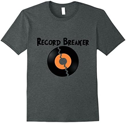 Mens Record Breaker Record Holder Large Dark Heather