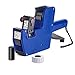 Metronic MX5500 EOS 8 Digits Price Tag Gun Labeler Blue Pricemarker Labels Included Labels and Ink Refill for Office, Retail Shop, Grocery Store,Super Market