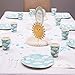 Juvale Disposable Dinnerware Set - Serves 24 - Cute Clouds Design, Kids Birthday, Baby Shower Parties, Includes Plastic Knives, Spoons, Forks, Paper Plates, Die-Cut Cloud Napkins, Cups, Sky Blue