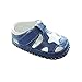 Baby Boys Girls Genuine Leather Soft Bottom Sandals First Walkers Shoes (12.5cm(12-18months), Blue)