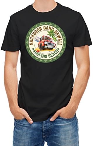 T-shirt Backdoor Oahu Hawai Souvenir Memorabilia S Black M