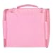 LYCEEM 3 Space Large Travel Toiletry Bag for Men & Women Pink - Hanging Toiletries Kit for Makeup, Cosmetic, Shaving, Travel Accessories