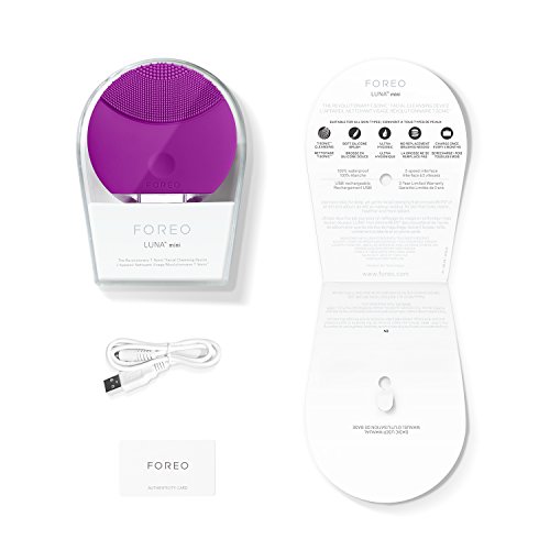 FOREO LUNA mini Silicone Face Brush with Facial Cleansing for All Skin Types