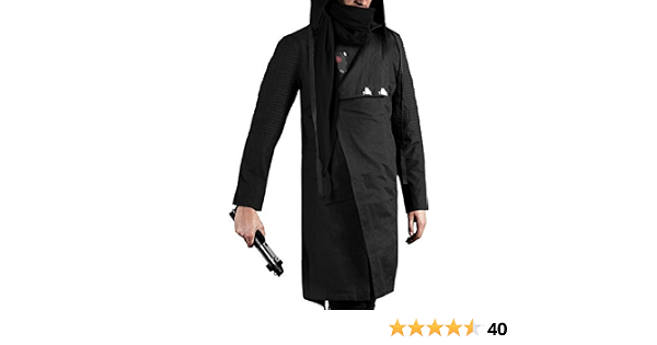 Amazon.com: Musterbrand Star Wars - Abrigo con capucha para hombre, color  negro, XXL : Ropa, Zapatos y Joyería