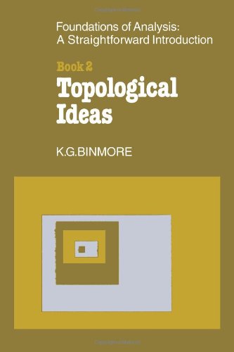The Foundations of Topological Analysis: A Straightforward Introduction: Book 2 Topological Ideas