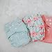 Peonies Baby Cloth Pocket Diapers 7 Pack, 7 Bamboo Inserts, 1 Wet Bag by Nora's Nursery