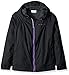 Columbia Big Girls Switchback Rain Jacket, black, Crown, M