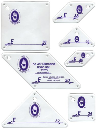 Perfect Patchwork Template-Set E - 8 Pointed Star Set 7/Pkg