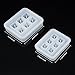 Mtlee 4 Pieces Round Square Silicone Bead Molds with Holes Resin Jewelry Making DIY Craft Tools and 4 Pieces Transparent Pipettes