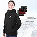 OUTCOOL Women's Heated Jacket with Hood Slim-Fit Heating Jacket (Type: NJK1901)