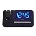 HDi Audio Large Display 1.2 Blue LED Digital Projection Alarm Clock Digital AM/FM Radio, Dual Alarm Clock, Battery Backup with 3 Dimming Options - HCR-250