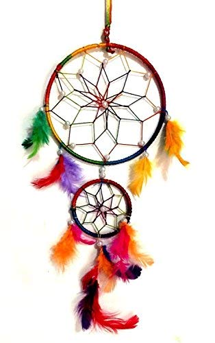 SGN Wall Hanging Dream Catcher for Home/Office/Institute/Shop/Hostel/PG/Hotels/Restaurants(Wool, Multicolour)