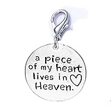 SEXY SPARKLES Memorial Charm A piece of my heart