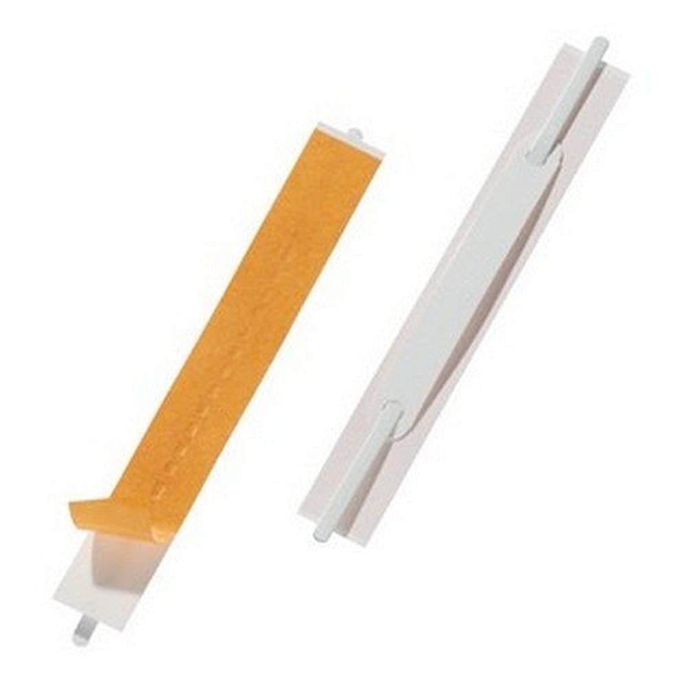 Elba 100420794 Self-Adhesive PVC Metal Paper Fastener with Strip, Pack of 100 Pack, 20 x 150 mm, White