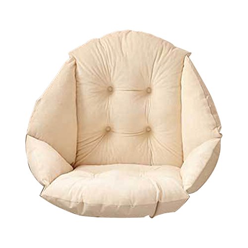 Foerteng Chair Seat Cushion Pads With Ties ,Thermal Seat Cushion Office Waist Support Computer Chair Integrated Pillow Cushion (Beige, With 4 concaves)