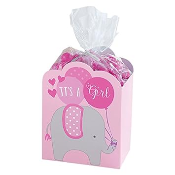 Amazon Com Amscan It S A Girl Favor Box Kit Baby Shower Toys Games