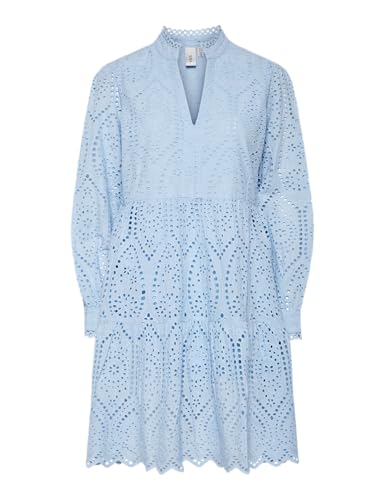 YAS Vestido para Mujer Yasholi LS Dress S. Noos, Cielo Claro., M