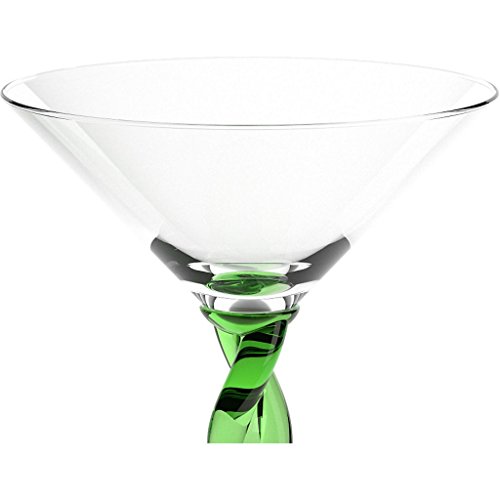 Eiscremeschale 6er-Set Martinikelch Cocktailglas Sicilia Amore Vero 600ml grün – Bild 5