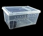 Reptile Breeding Box ,Motina Portable Pet Turtle Terrarium Habitat Portable Reptile Hatching Container for Snake,lizards,lions Mane,Reptiles. Large