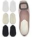 Dr. Foot’s Orthopedic Medial & Lateral Heel Wedge Silicone Insoles for Supination & Pronation - O/X Type Leg Corrective Gel Adhesive Inserts - 3 Pairs (Beige+Black+Clear)