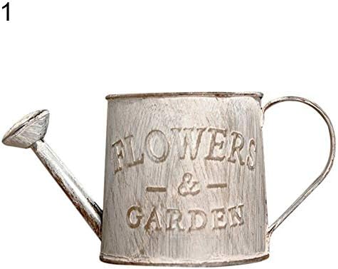 NarutoSak Retro Iron Flowerpot Watering Pot Vase Bucket Kettle, for Home Decor Watering Flower Gift 1#