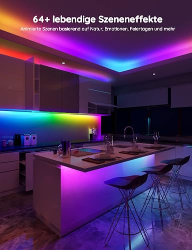 Govee 10 m RGBIC Pro LED Strip Lights, Smart LED Strip Lights that work with Alexa and Google Assistant, Coated Strip Lights to Sync with Music, App Control, Colour Changing, Suitable for the Home, Bedroom, Gaming