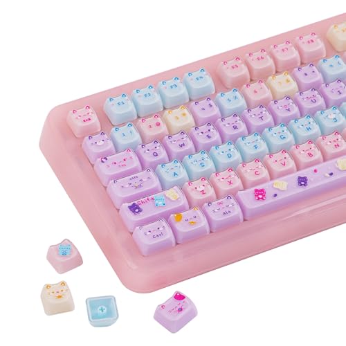 KiiBOOM Cute Cat Keycaps Mao Profile