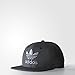 adidas Originals Men's Trefoil Chain Flatbrim Snapback Cap, Black/Grey, One Size