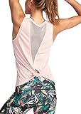 FALLINLOVE Womens Yoga Tops Mesh Activewear Workouts Clothes Fitness Shirts Sexy Open Back Sports Tank Tops