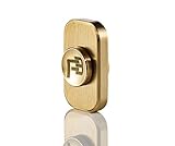 Brass Fidget Spinner - Best Fidget Spinner For Staying Focused - Solid Brass Material, R188 Stainless Steel Bearings, 3-6 Minute Spin, Ultra Durable, Made By F3 Fidgets (Gold)