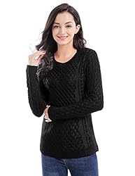 v28 Women Crew Neck Knit Stretchable Elasticity