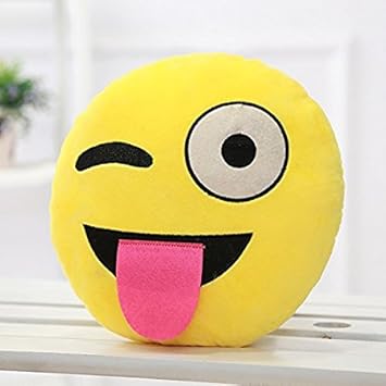 Babique Smiley Pillow 30 Cm Naughty Cute Yellow