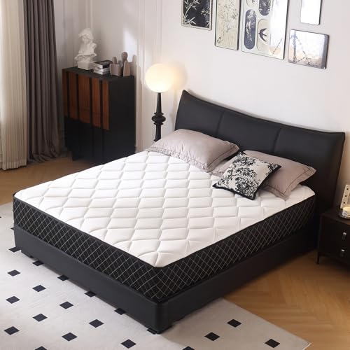 Com4Rest Twin Mattresses, 10 Inch Memory Foam Hybrid Twin Size Mattress in a Box, with Pocket Springs, Pressure Relief, Breathable Comfort, CertiPUR-US, Medium Firm