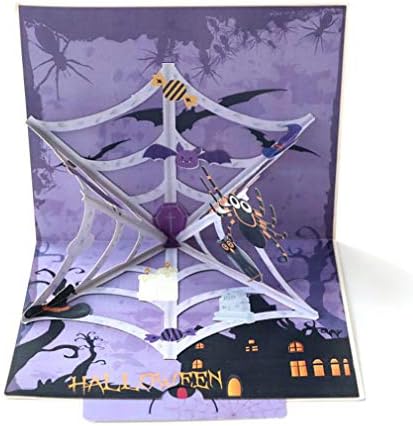 Modmhb 立体ポップアップカード グリーティングカード 誕生日カード 3d立体 封筒付き ギフトカード 友達 感謝状 記念日 クモ クリエイティブ ギフト B07pw5qdl6 269円