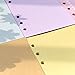 Loghot 5 Sets Assorted Colors Refills Inserts Filler Paper Pages for 6-Holes Notebook, 40 Sheets/Set (A6)