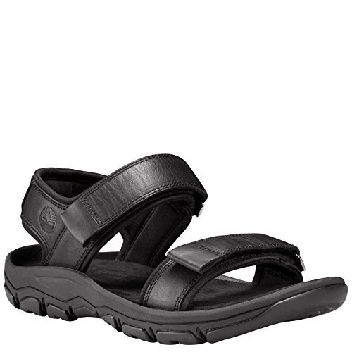 Timberland men s roslindale 2-strap sandal, black full …