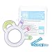 QAZANMAQ Teething Toys Silicone Baby Teether BPA Free Teething Ring Pain Relief Food Grade Chew Toy for Teething with Pacifier Clip