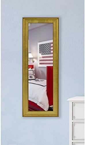 Rayne Mirrors R057T American Made Vintage Gold Mirror with Silver/Bronze Edge Finish, 29" x 64"