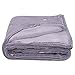 SOCHOW Glow in The Dark Throw Blanket Throw Size, Star Moon Shining Pattern Flannel Fleece Blanket, All Seasons Dark Grey Blanket for Kids